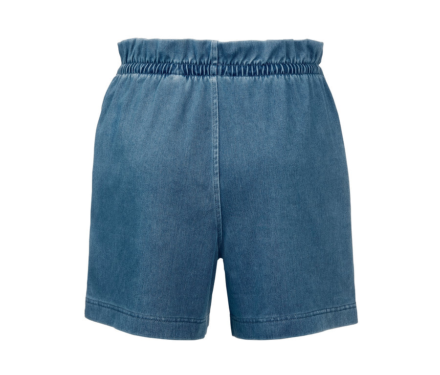 Shorts in Denimoptik mit Gummibund.
