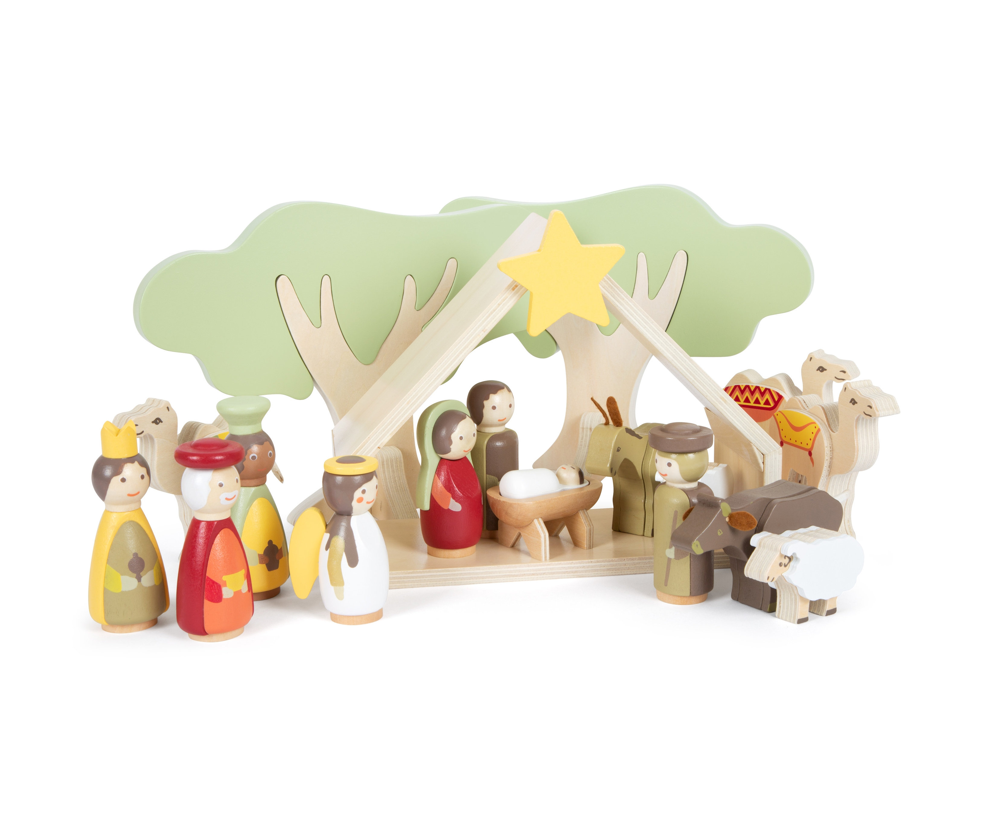 small foot Spiel-Set »Weihnachtskrippe« - weiß