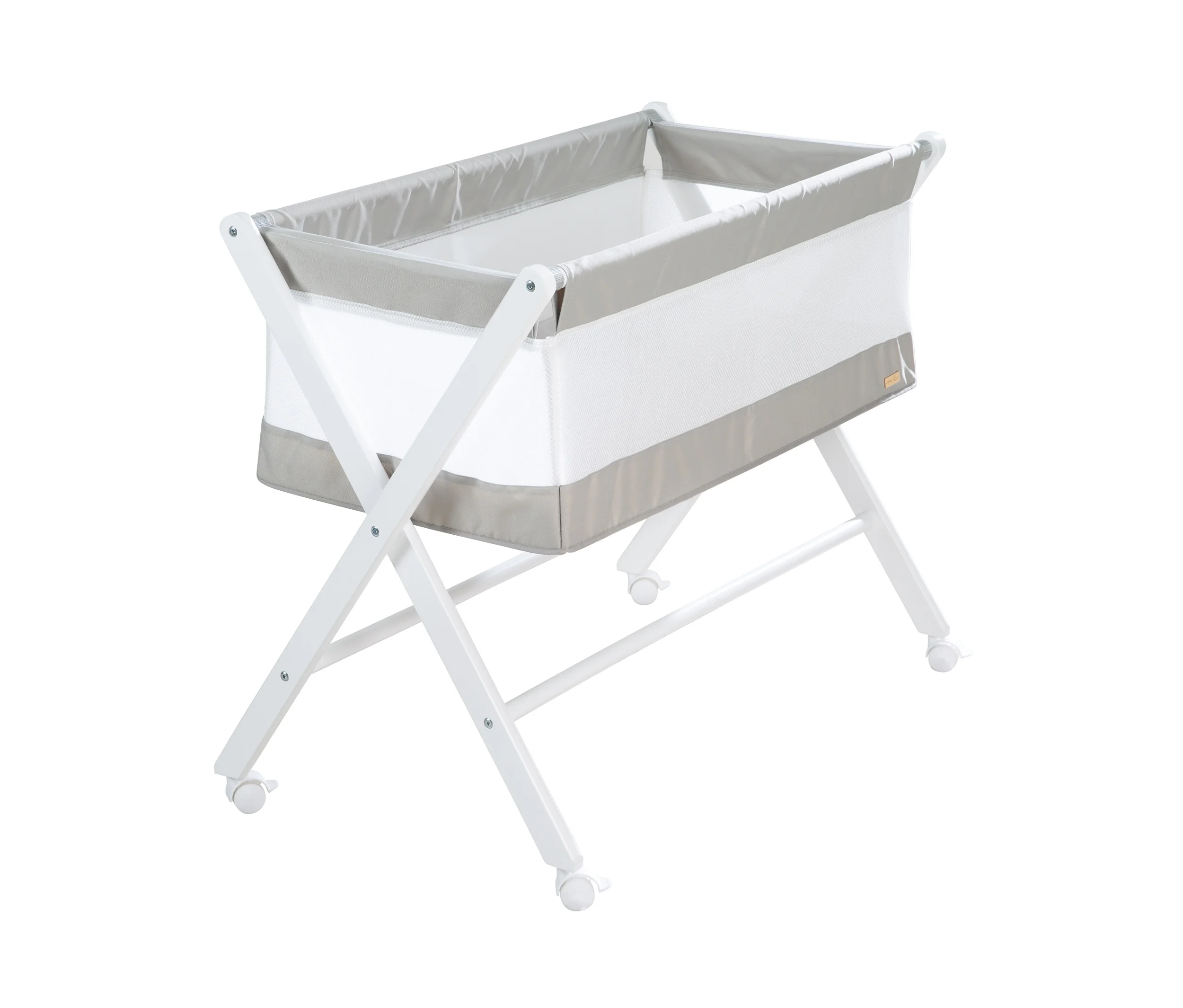 63,5cm günstig Kaufen-roba Klappbares Stubenbett - 53,5x95x75,5cm - weiß - Holz / Kunststoff / Polyester. roba Klappbares Stubenbett - 53,5x95x75,5cm - weiß - Holz / Kunststoff / Polyester <![CDATA[roba Klappbares Stubenbett Farbe: Weiß mit grauen Details Material: R