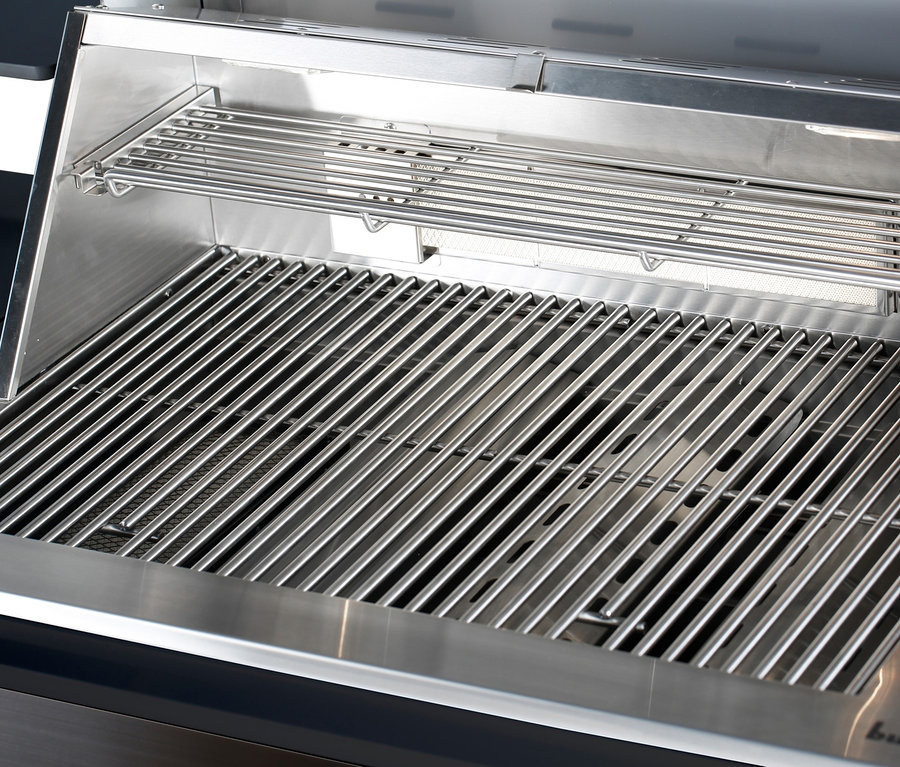 Detailansicht des Grillrosts des Buschbeck Premium Outdoor-Küche mit Grillfunktion.