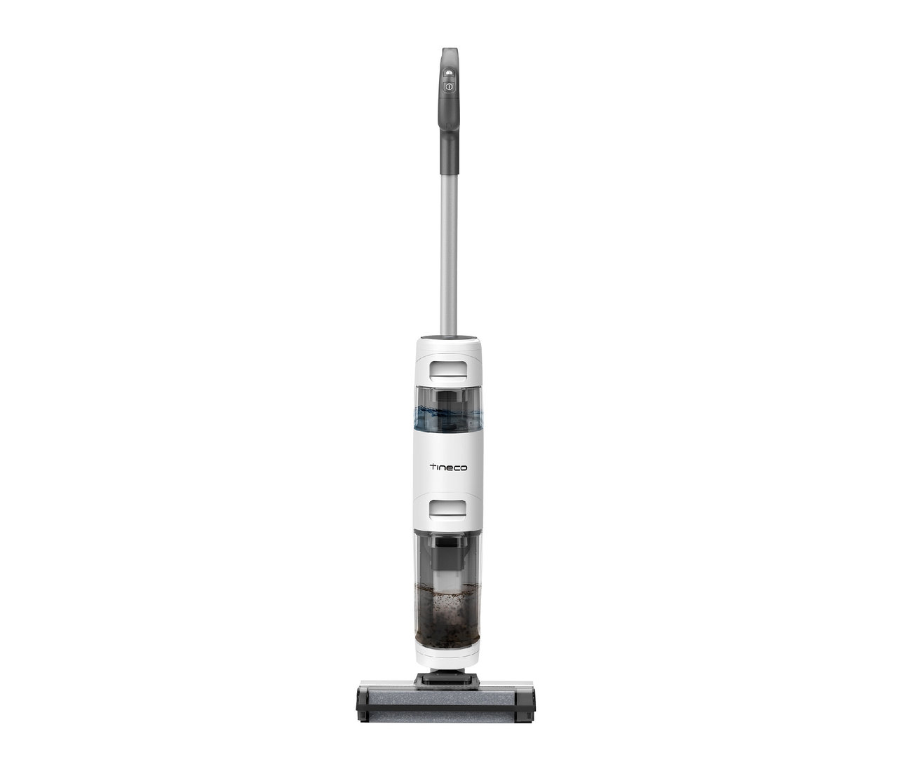 Ein weiß-grauer Tineco iFloor Breeze Essentials Nass- und Trockensauger.