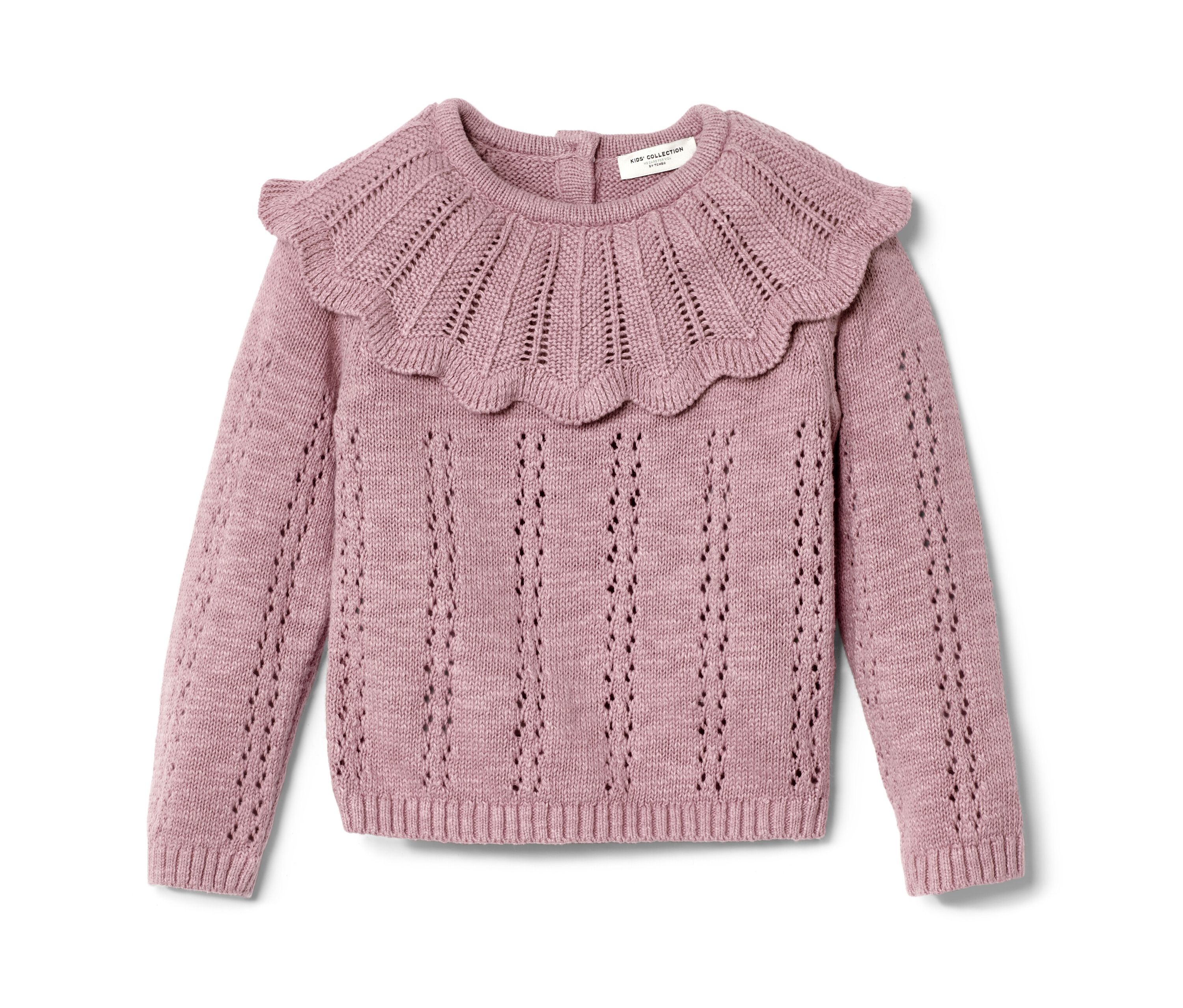 Tchibo - Kinder-Strickpullover mit Kragen - Baby - Gr. 62/68 - violett