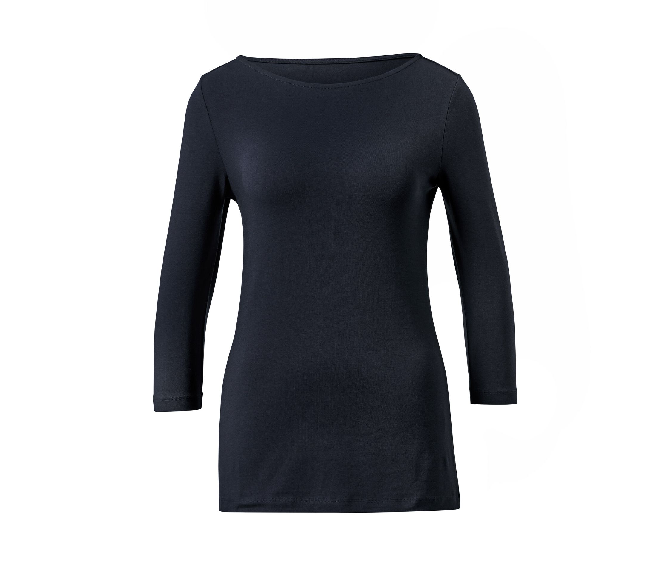 Tchibo - Shirt mit 3/4-Arm - Damen - Gr. S - dunkelblau