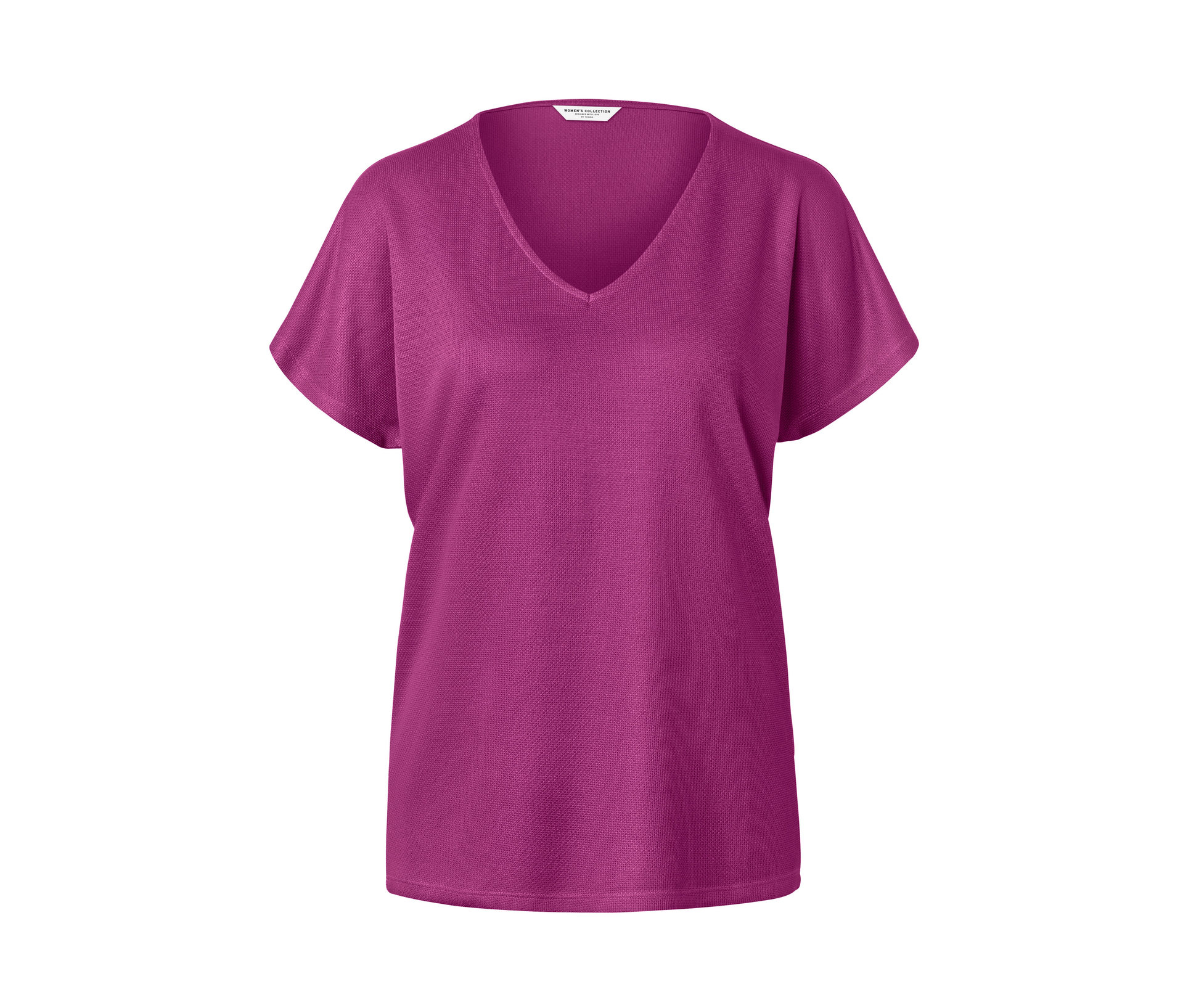 Tchibo - Strukturiertes Shirt - Damen - Gr. S - rot