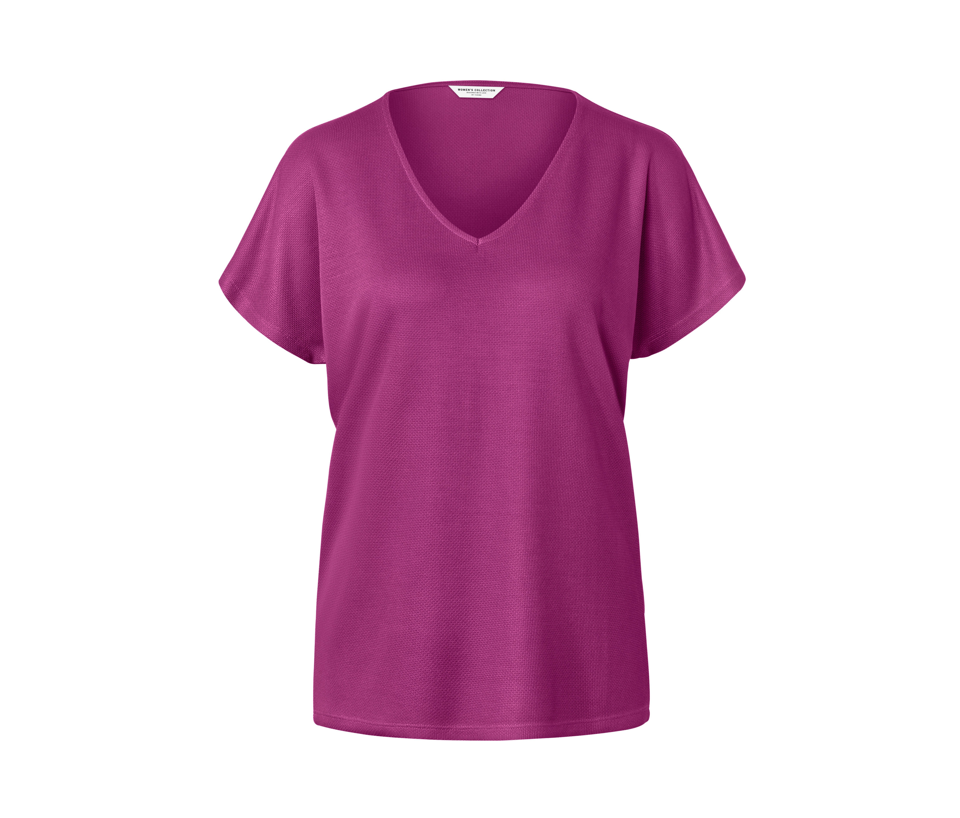 Tchibo - Strukturiertes Shirt - Damen - Gr. M - rot