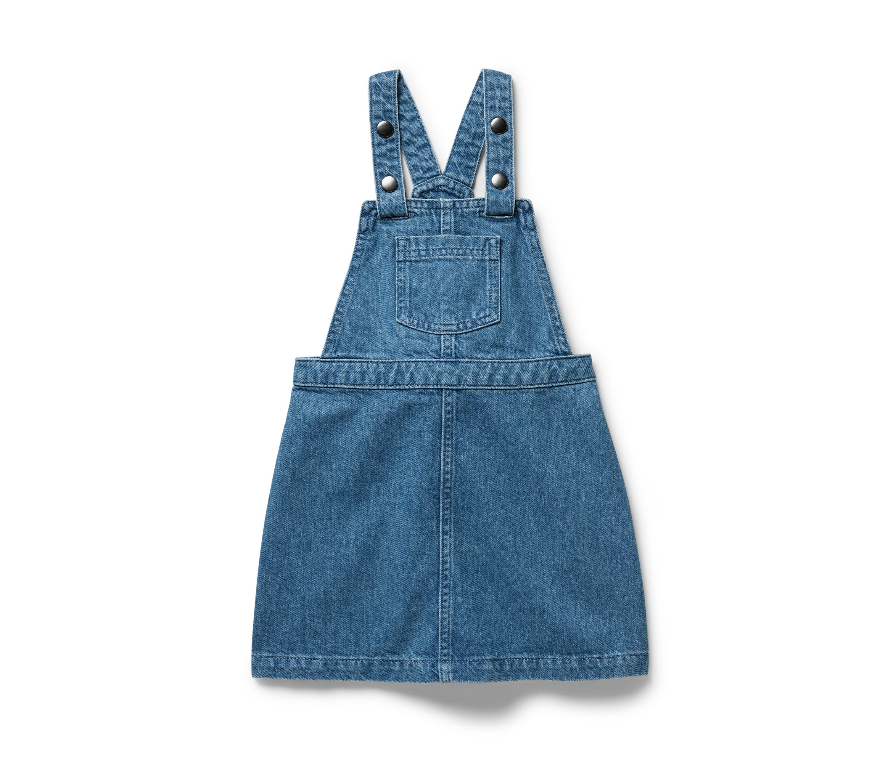 Tchibo - Kinder-Latzkleid - Mädchen - Gr. 122/128 - blau