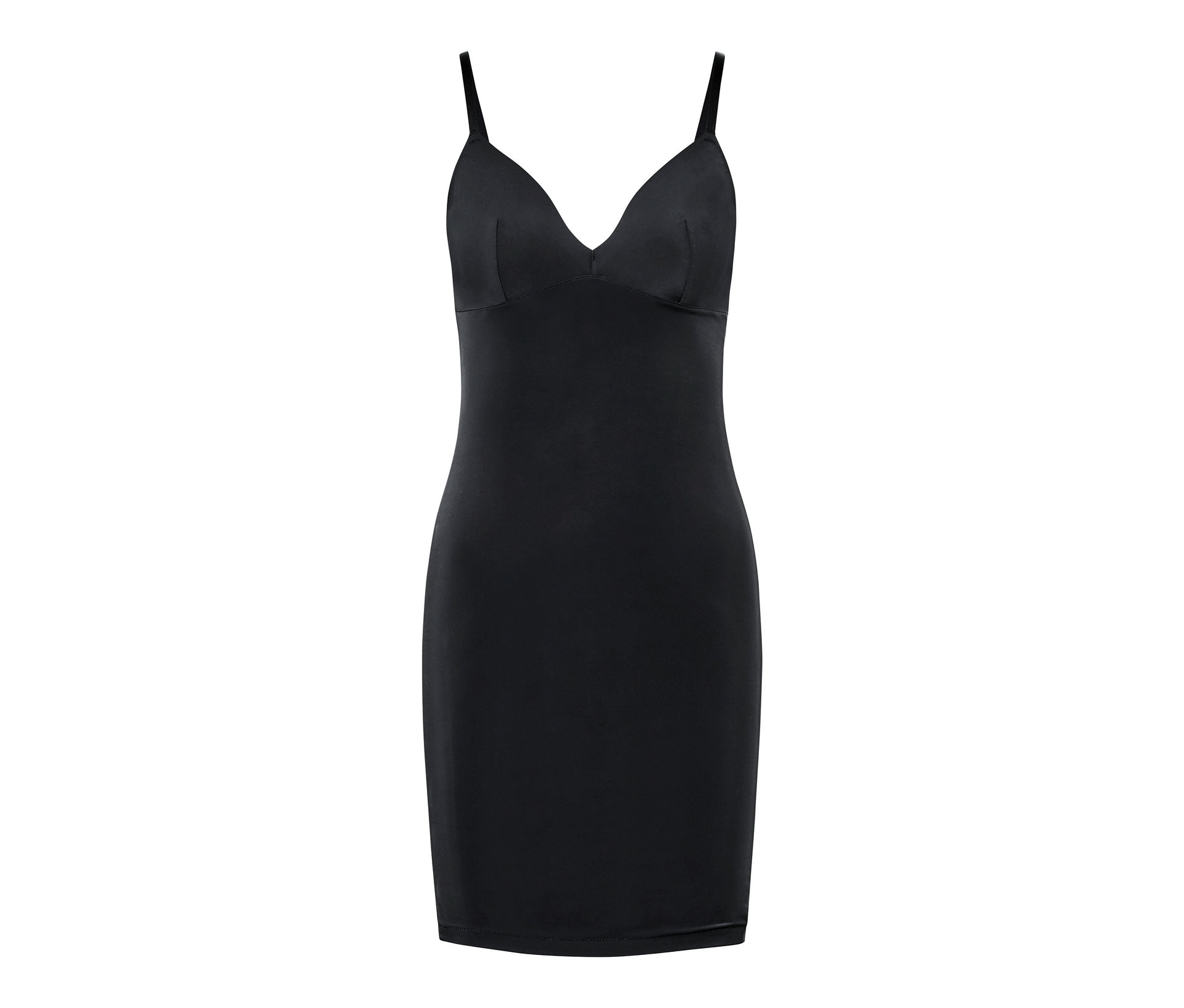 Shapewear-Unterkleid - Damen - Gr. 44 - schwarz - schwarz
