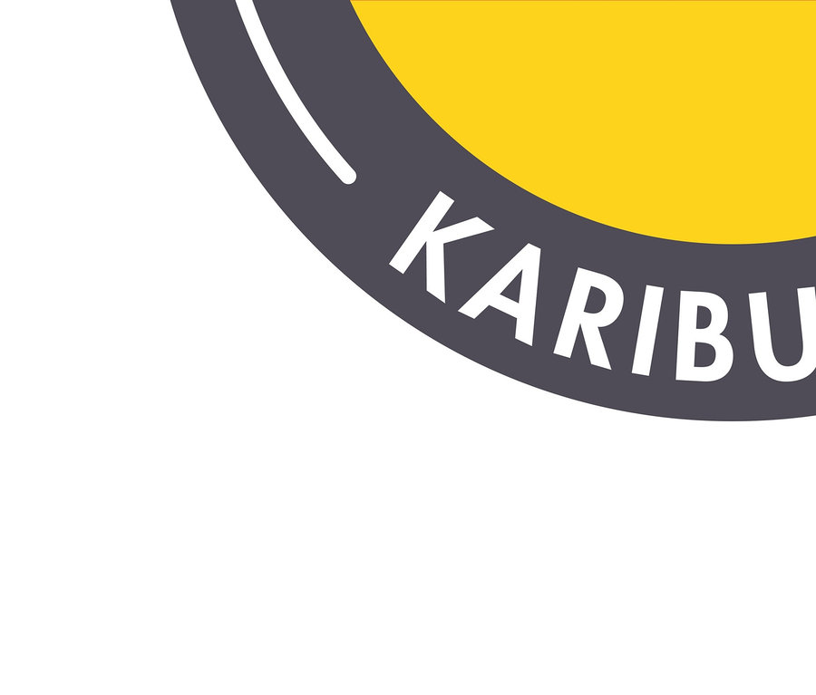 Runder Aufkleber mit deutscher Flagge, Text "MADE IN GERMANY" und "KARIBU-QUALITÄT".