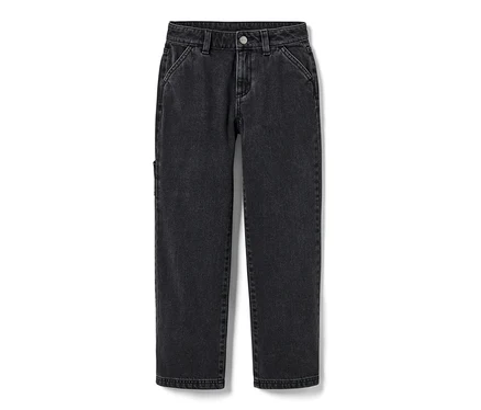 Schwarze Kinder-Cargohose.