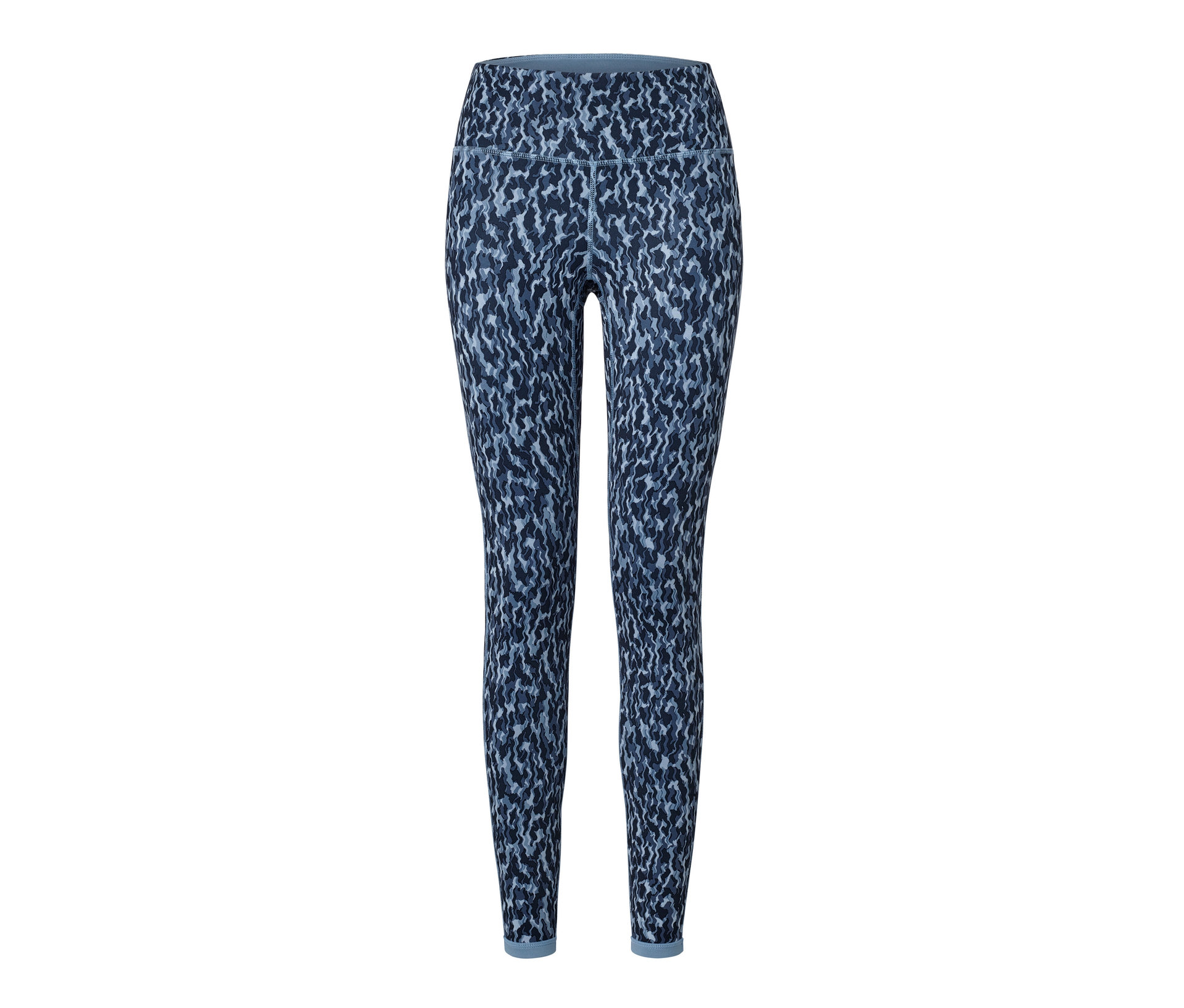 Wende-Sporttight - Damen - Gr. L - blau/print - blau