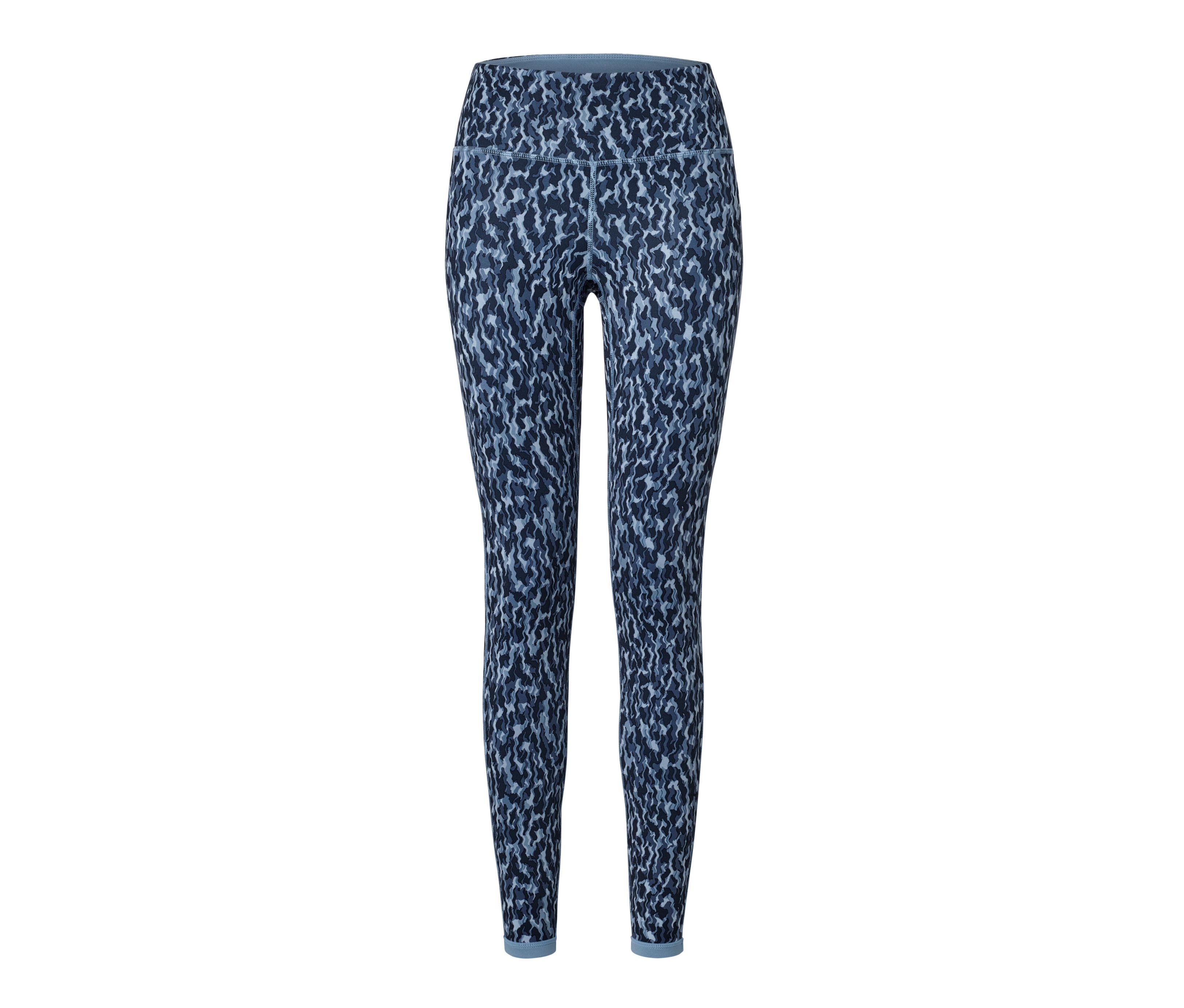 Tchibo - Wende-Sporttight - Damen - Gr. S - blau/print
