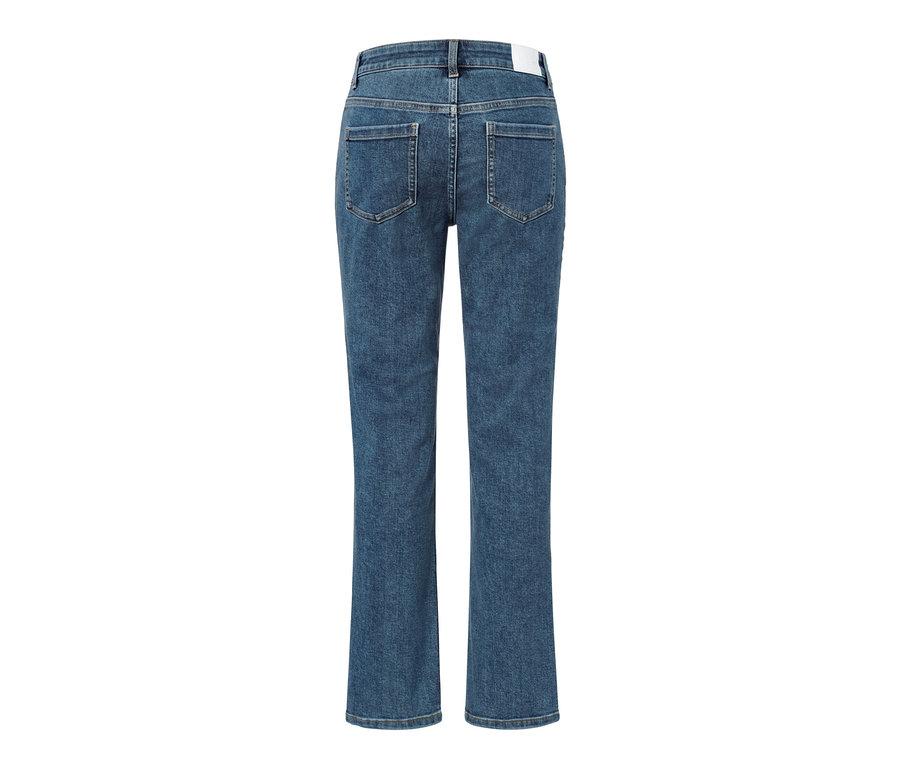 Rückansicht der Straight-Denim »Fit Juna«, midblue.