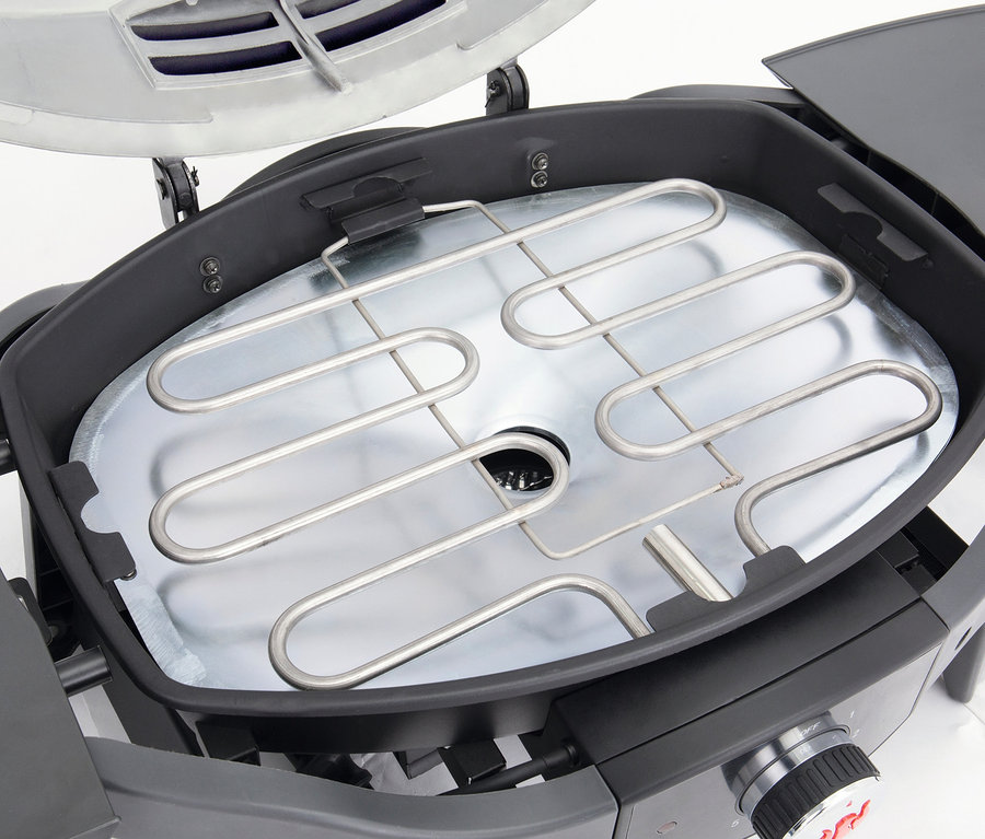 Detailansicht des Innenraums eines Landmann Elektrogrills »12975 Pantera 2.000 W« mit Heizelement.