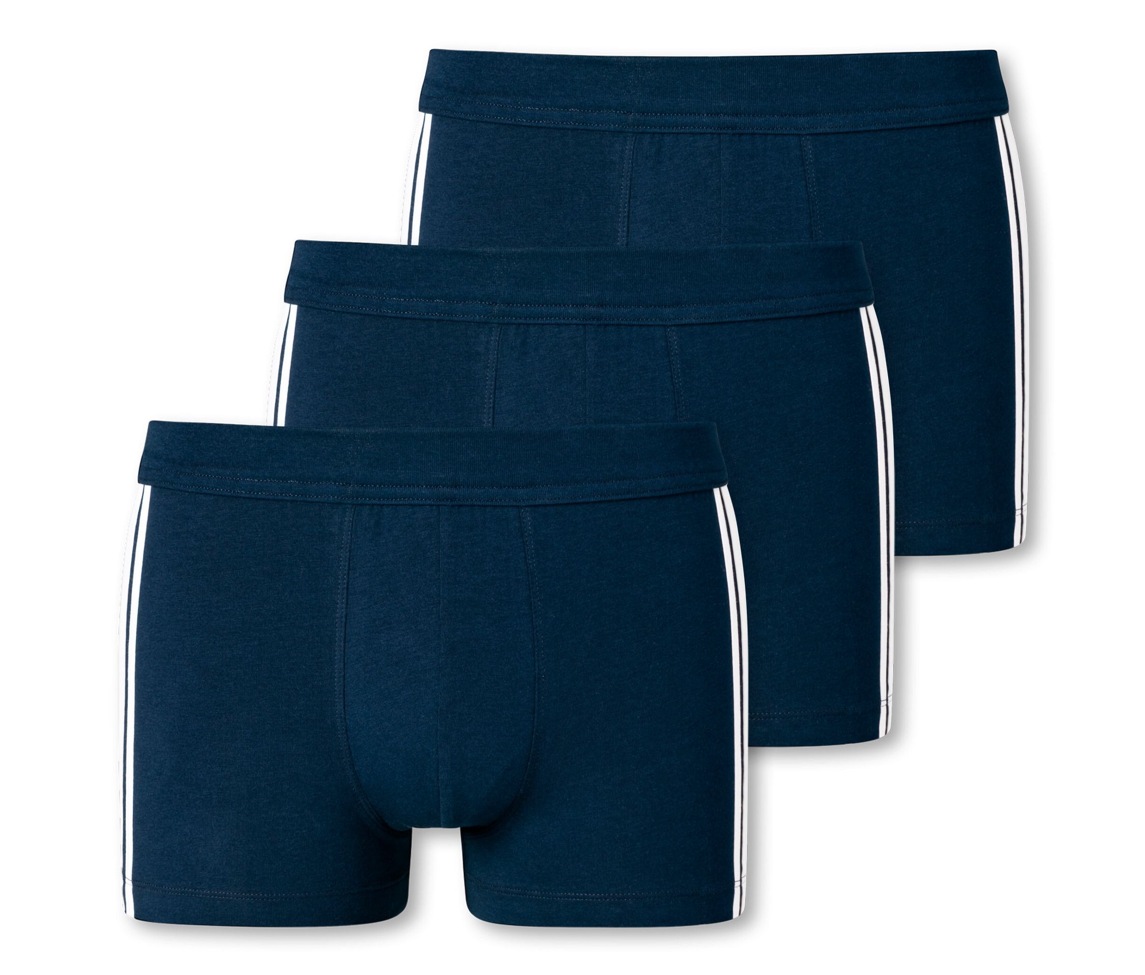 3 Schiesser Shorts - Herren - Gr. S/4 - dunkelblau