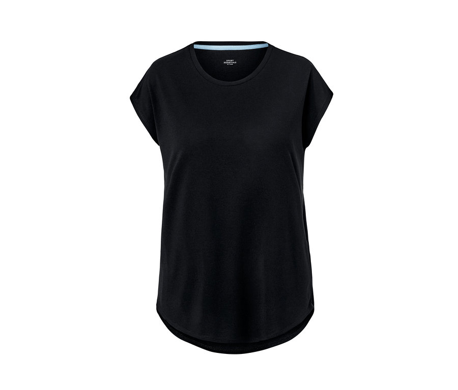 Schwarzes Sportshirt.