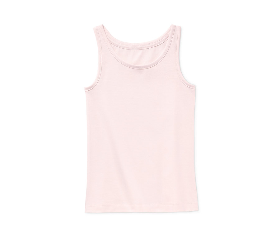 Rosa Tanktop aus Bio-Baumwolle.