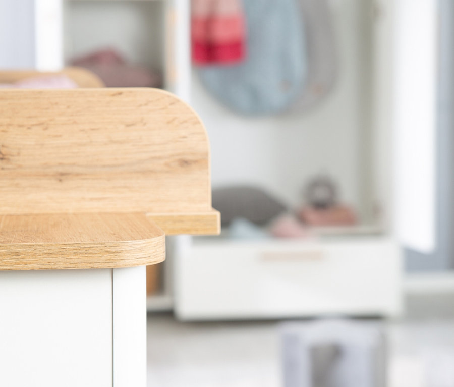 Detailansicht der roba Wickelkommode »Ava«.