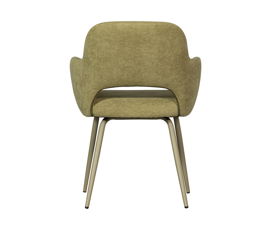 Rückansicht eines Woood »Jenny« Stuhls im 2er-Set, Salbei.