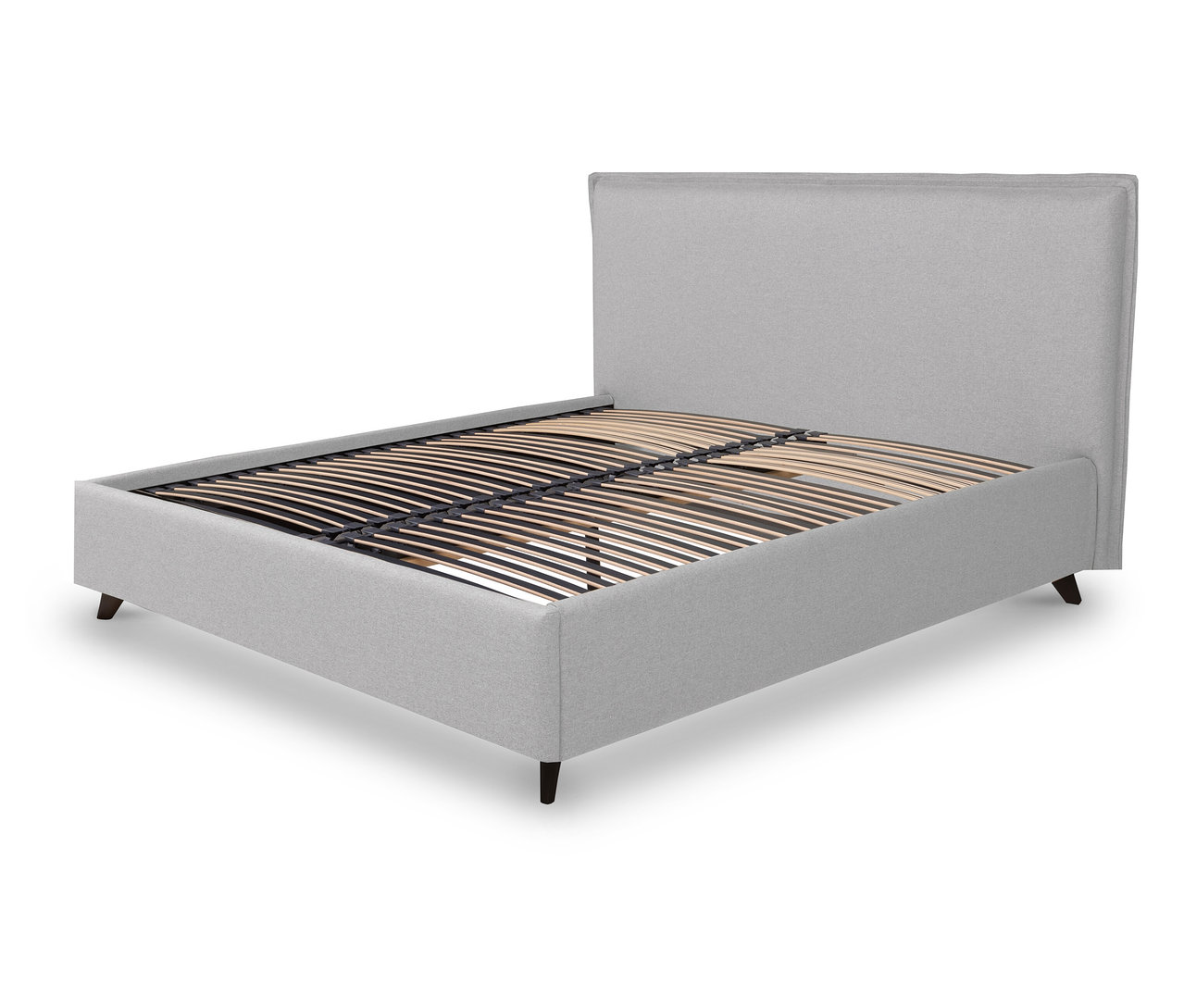 Graues TEMPUR FORM™ Bett PLAIN, 180 x 200 cm.