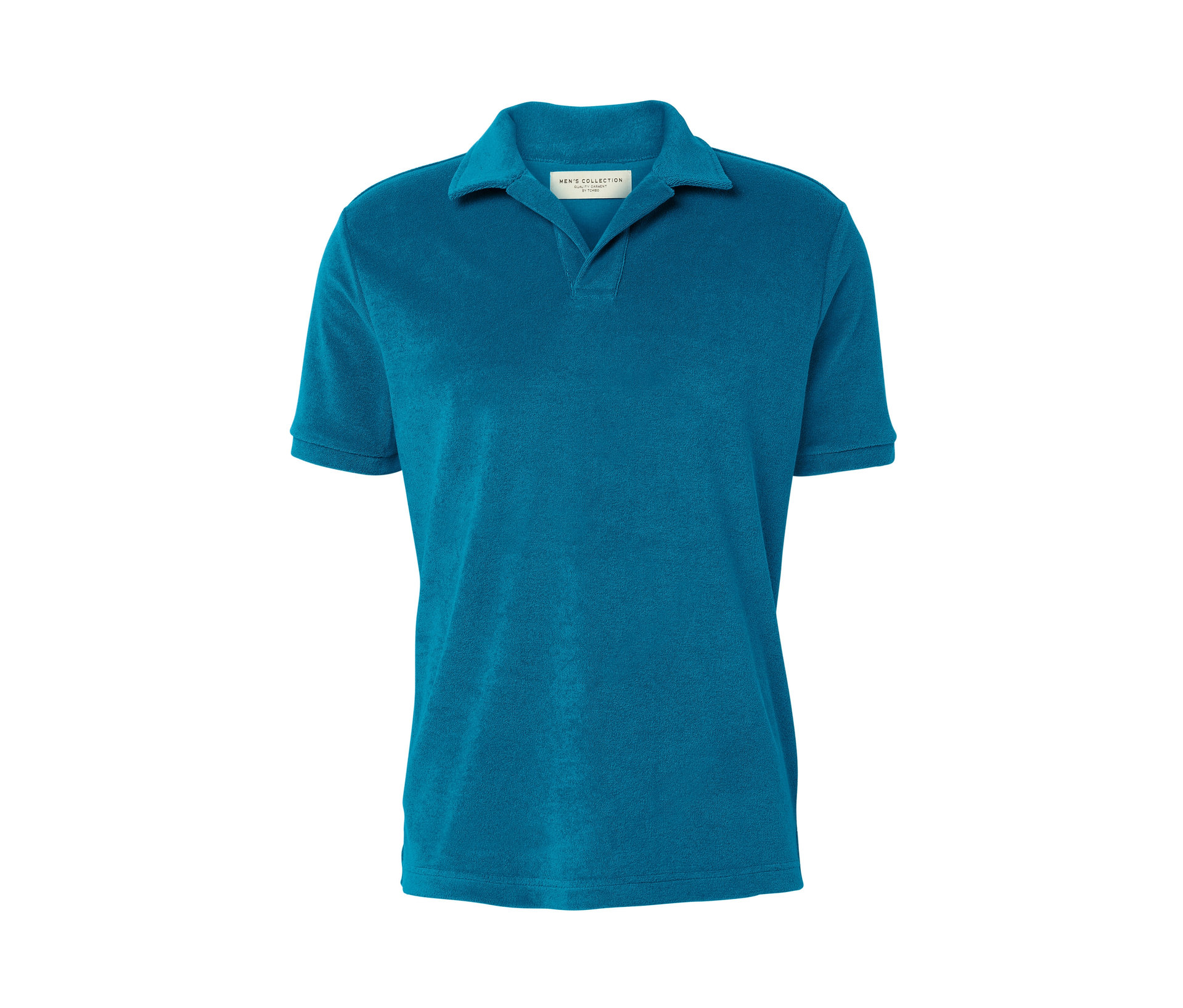 Frottee-Poloshirt - Herren - Gr. XL - petrol - petrol