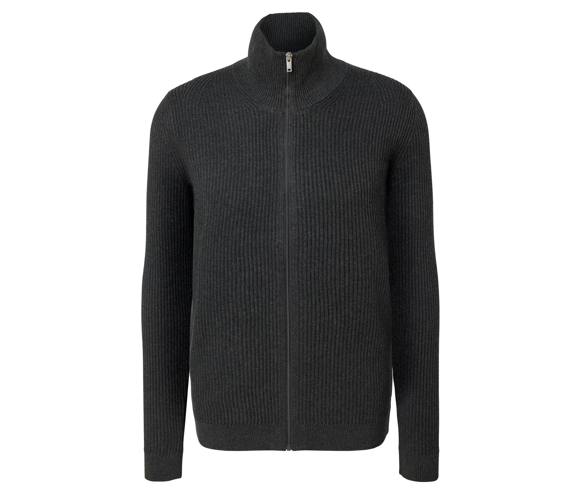 Strickjacke - Herren - Gr. 4XL - anthrazit - anthrazit