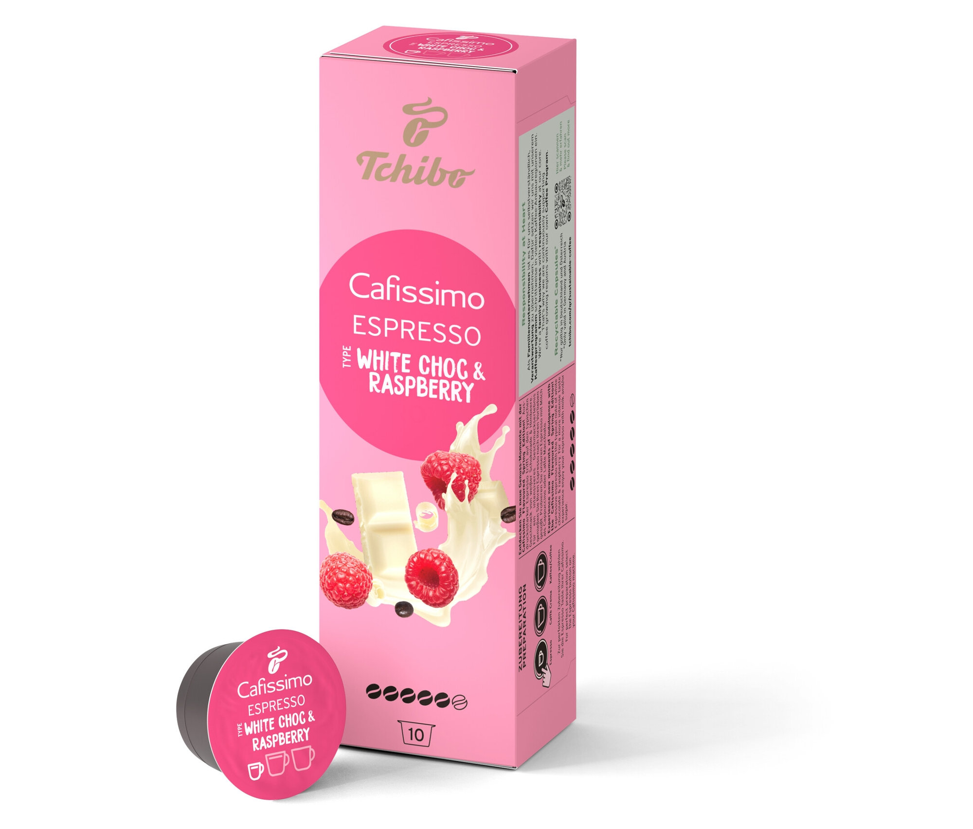 espresso günstig Kaufen-Cafissimo Flavoured Espresso - White Choc & Raspberry - 10 Kapseln - Intensität: 5/6. Cafissimo Flavoured Espresso - White Choc & Raspberry - 10 Kapseln - Intensität: 5/6 <![CDATA[Cafissimo Flavoured Espresso - White Choc & Raspberry - 1