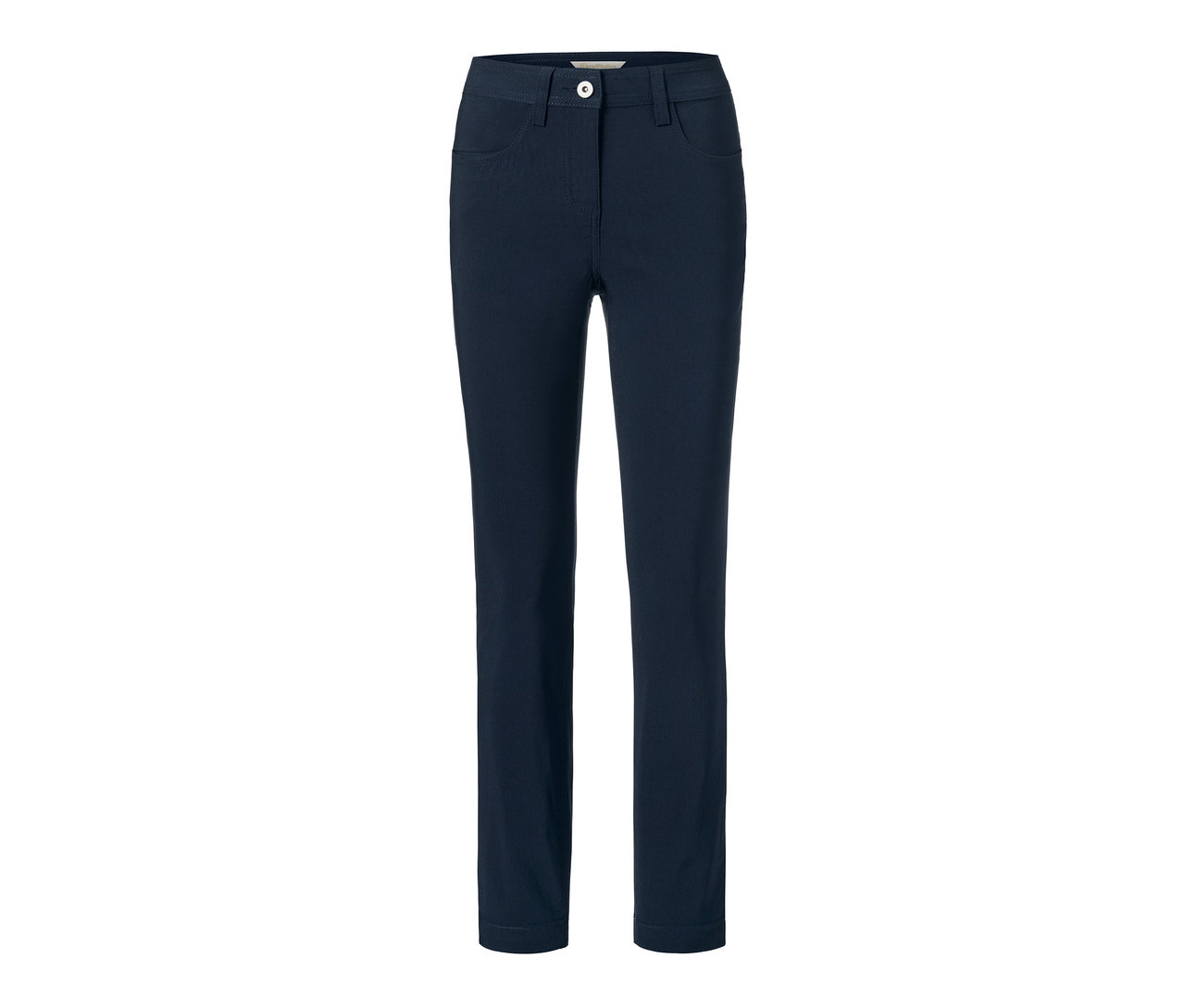 Dunkelblaue Bengalin-Hose.