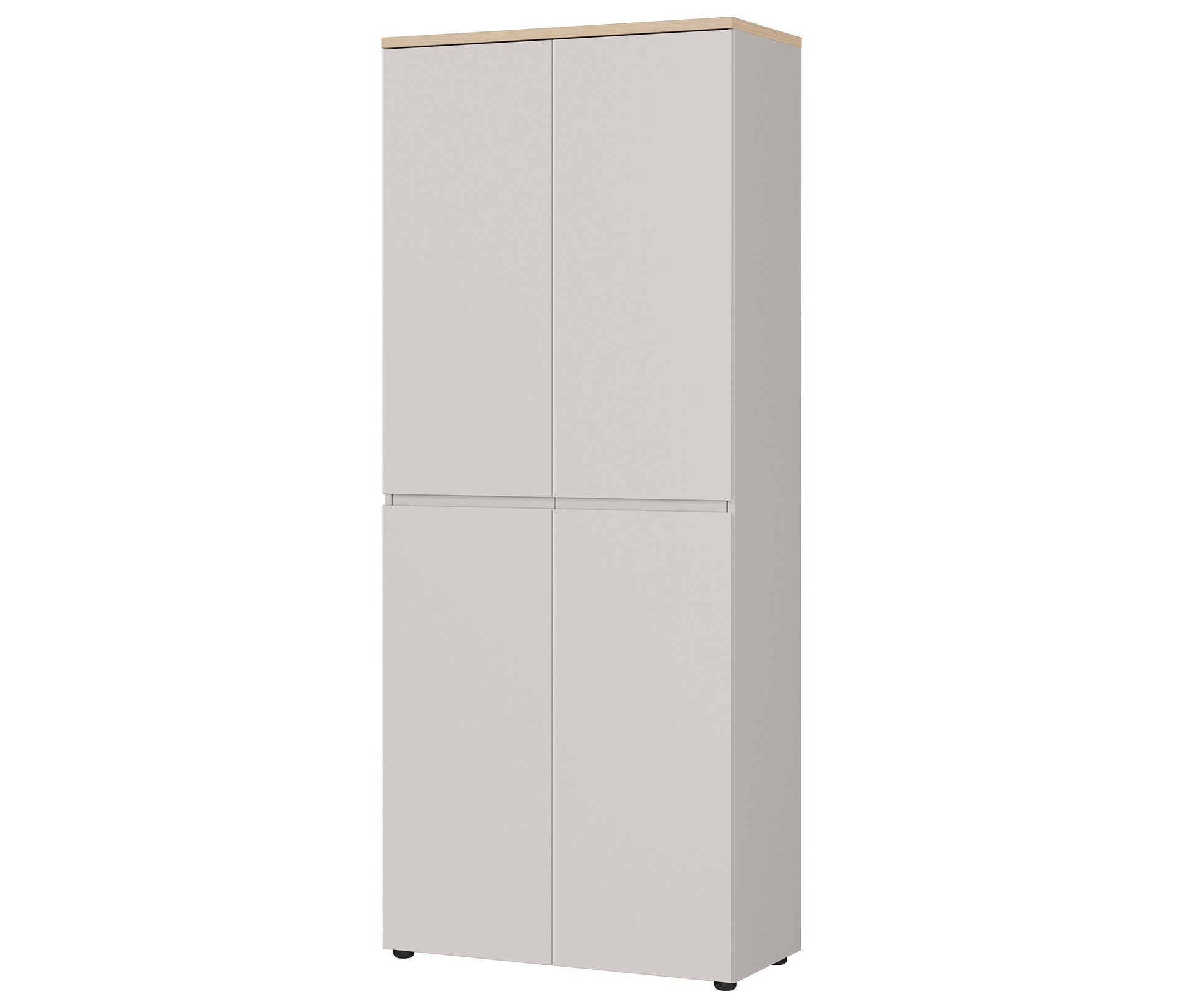 Tchibo - Aktenschrank »Lissabon« - 80x40x197cm - braun - - Holzwerkstoffe / Kunststoff
