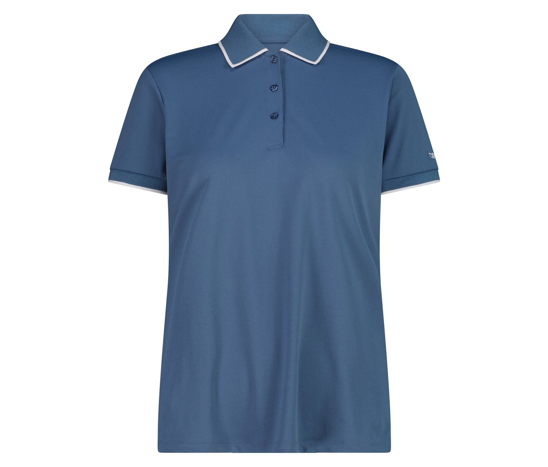 Damen-Poloshirt aus Stretch-Piqué - Damen - Gr. 48 - blau - blau