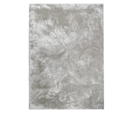 Nahaufnahme des creme-farbenen Teppichs »Silky«.