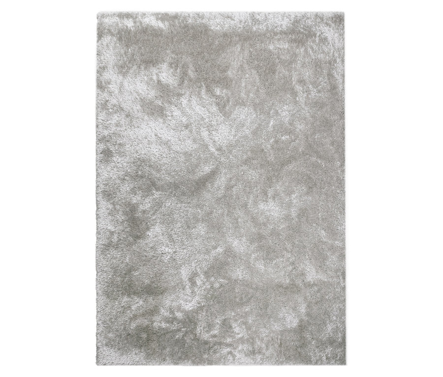 Nahaufnahme des creme-farbenen Teppichs »Silky«.