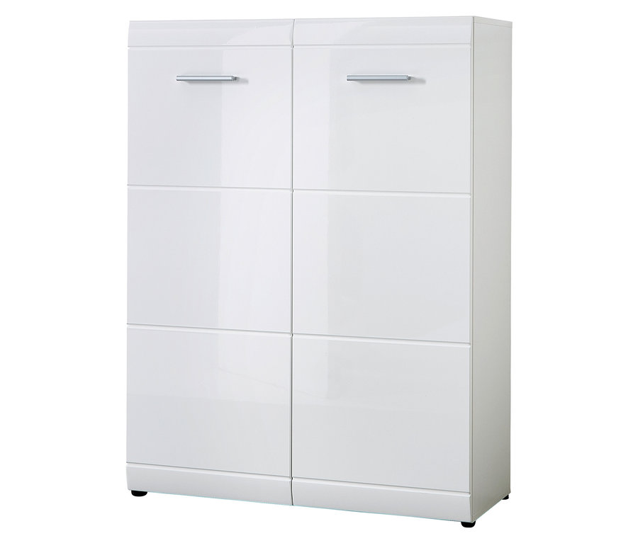 Weißer Schuhschrank »ADANA« mit zwei Türen.