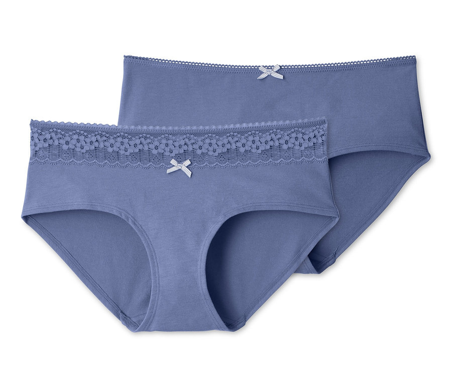 Zwei blaue Pantys.