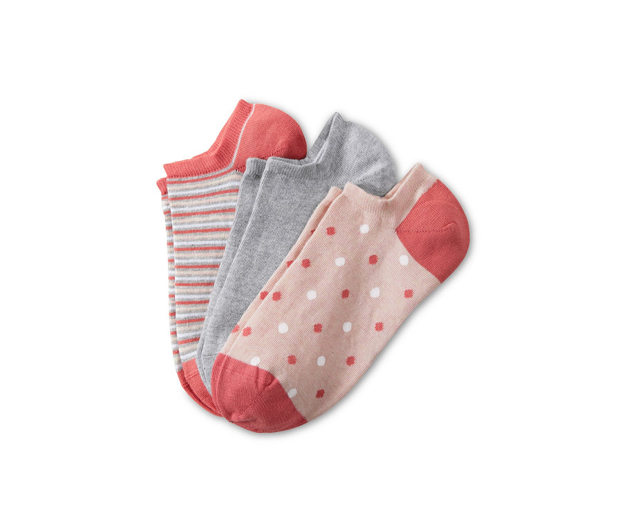 Drei Paar Damen-Sneakersocken.