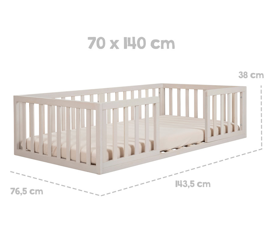 roba Bodenbett 70 x 140 cm Kinderbett.