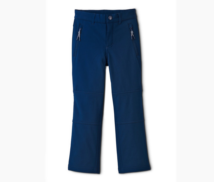 Blaue Softshellhose.