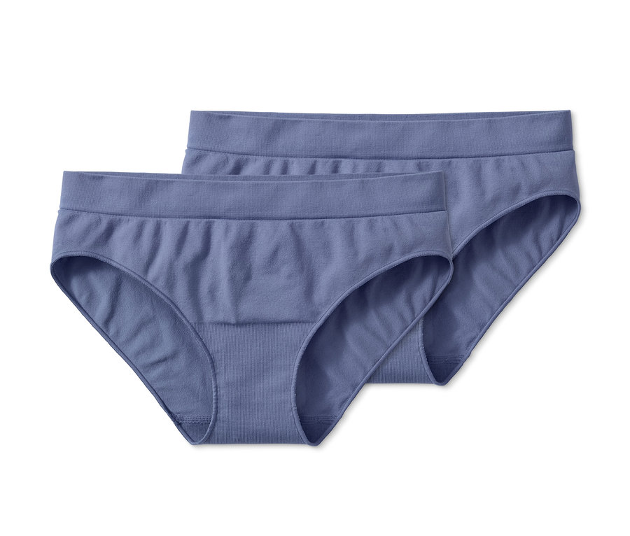 Zwei blaue Seamless-Slips.
