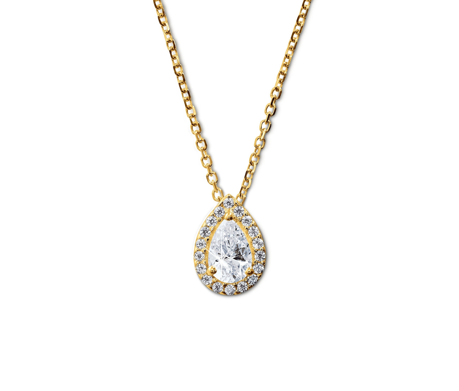 Goldkette mit Zirkonia.