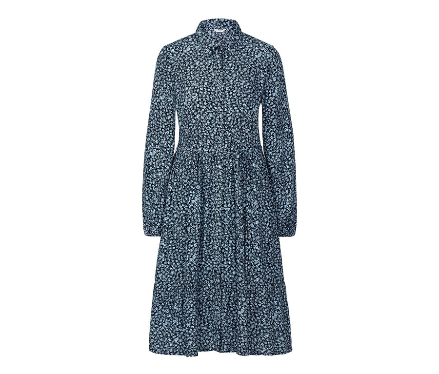 Florales Hemdblusenkleid.