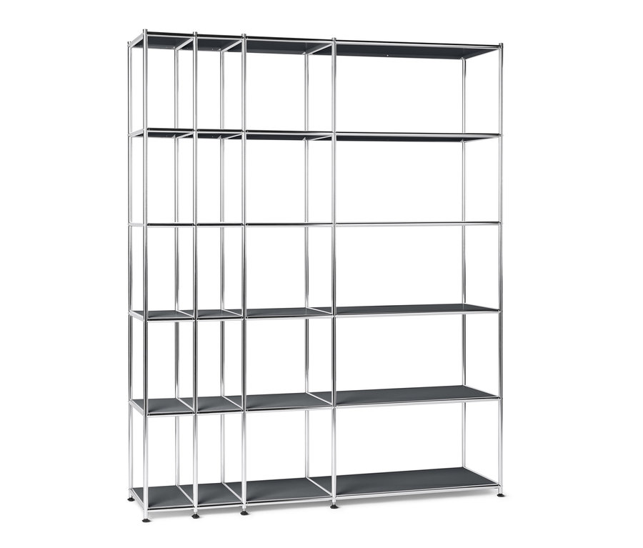 Graues, offenes Regal Metall »CN3«.