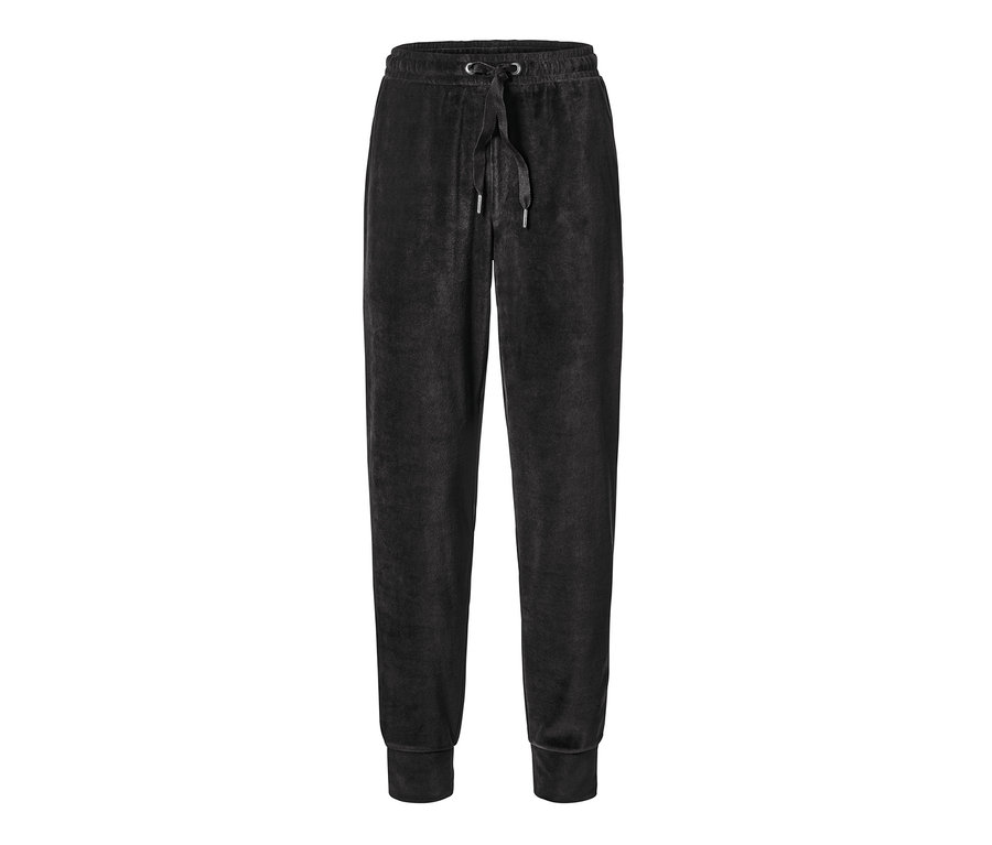 Schwarze Nicki-Hausanzug Hose.