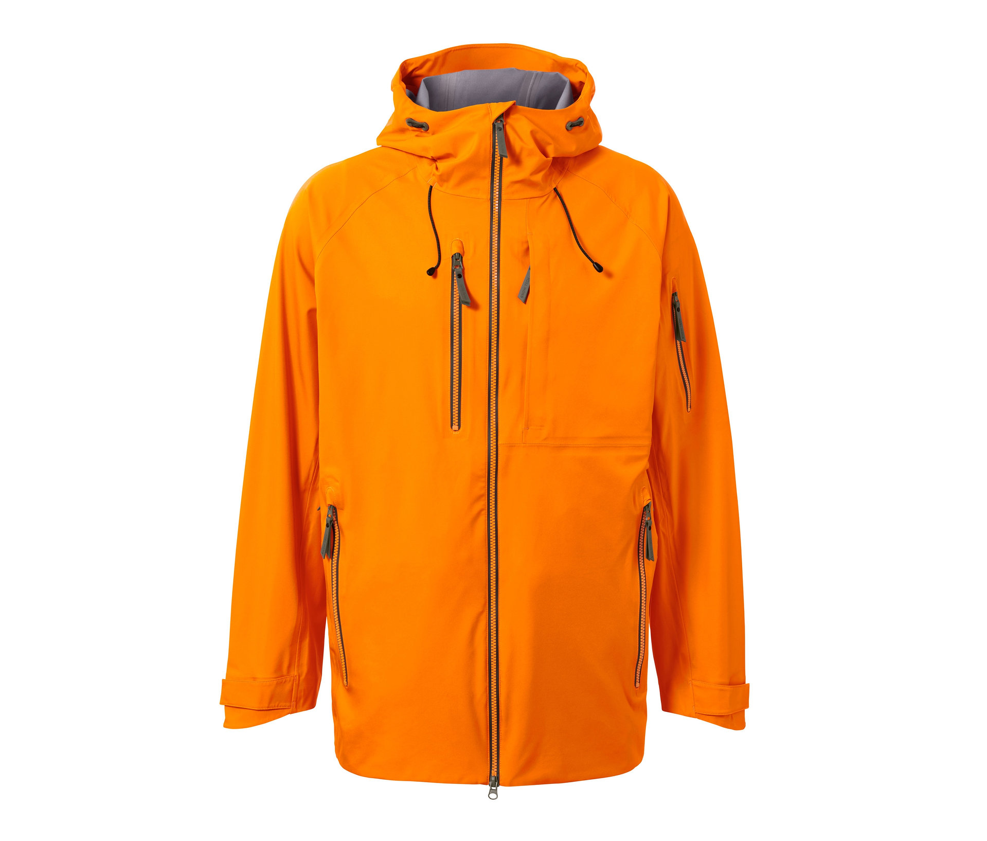 Hardshell-Skijacke - Herren - Gr. S - orange - orange
