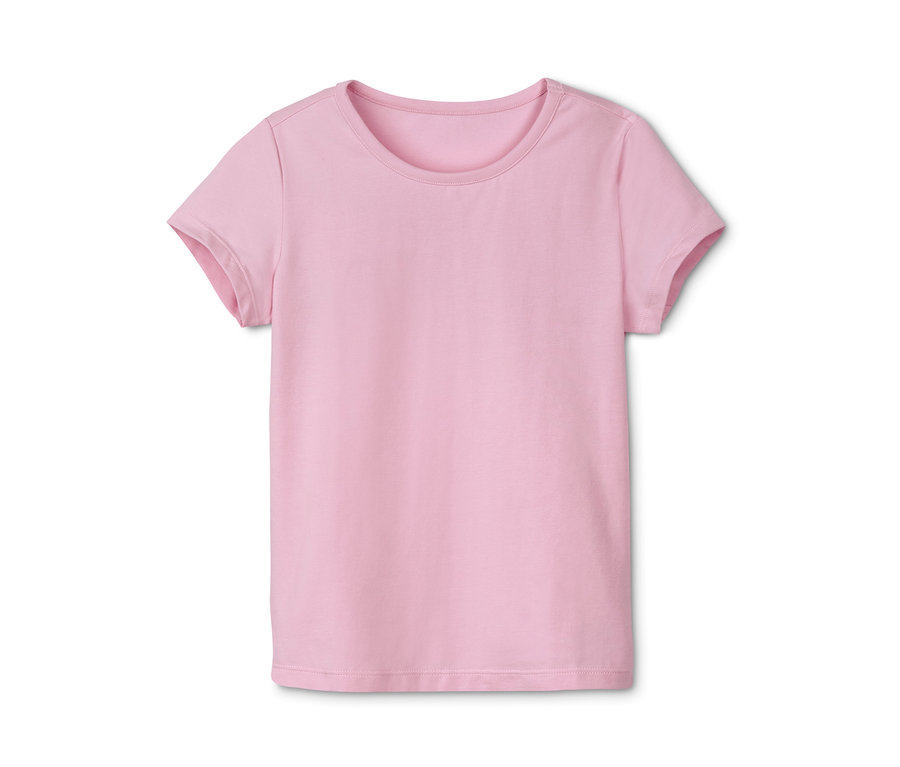 Rosa Baumwoll-T-Shirt, 1 Stück aus dem 3er-Set.