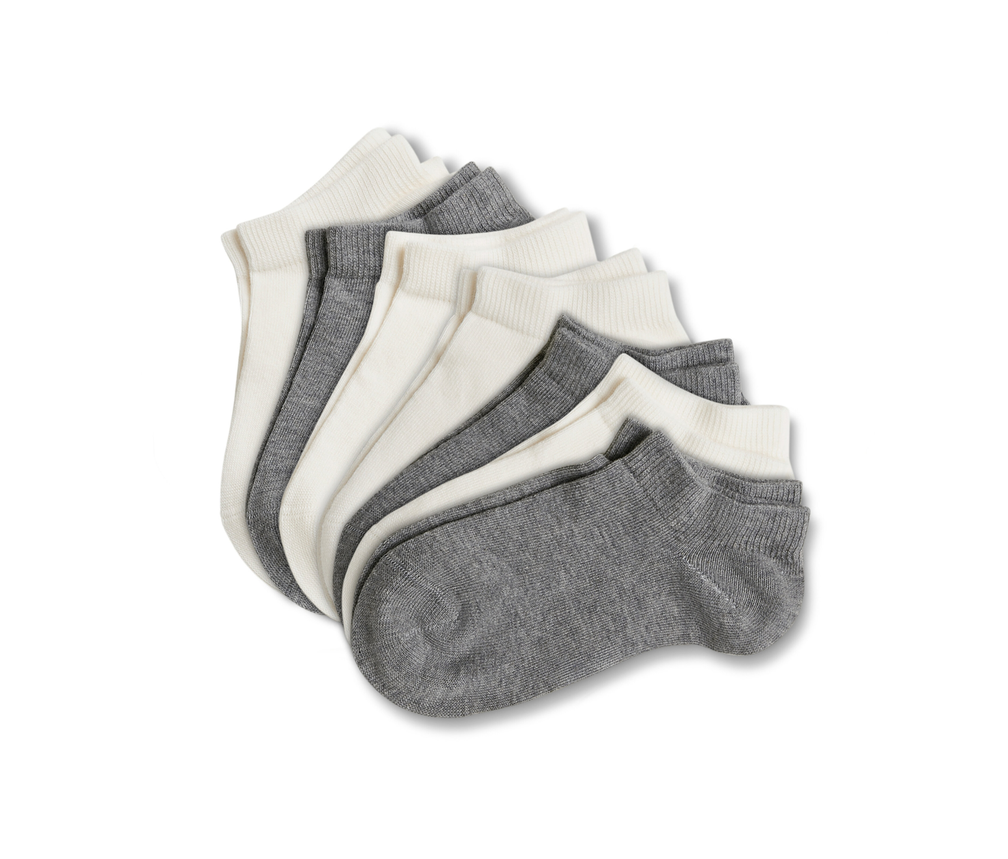 Tchibo - 7 Paar Kinder-Sneakersocken - Gr. 27-30 - creme