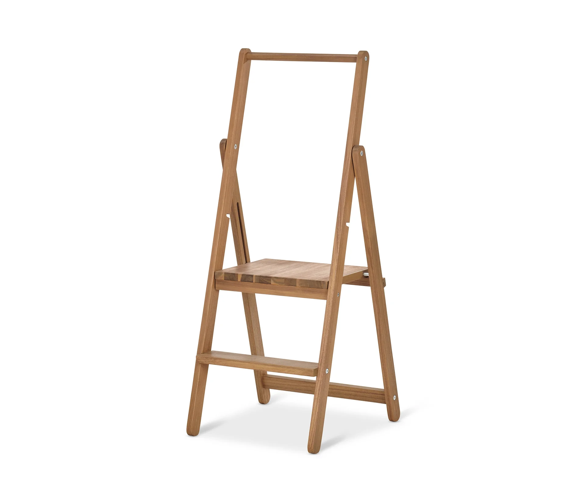 Tchibo - Trittleiter aus Massivholz - 46x47x108cm - akazie -