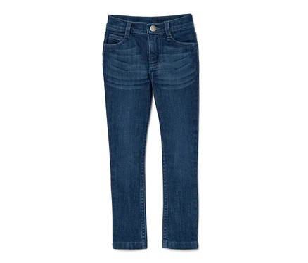 Eine blaue Kinder-Jeans, Modell „Lotta“.