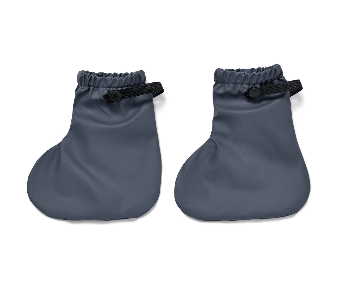 Zwei blaue Regen-Füßlinge auf einem weißen Hintergrund.