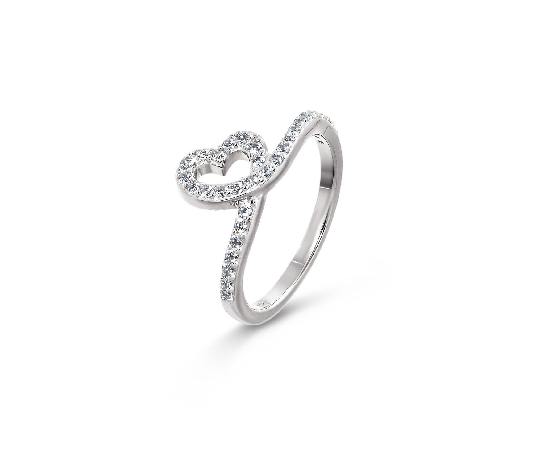 Silber Ring Herz - Damen - Gr. 20 - silber - silber