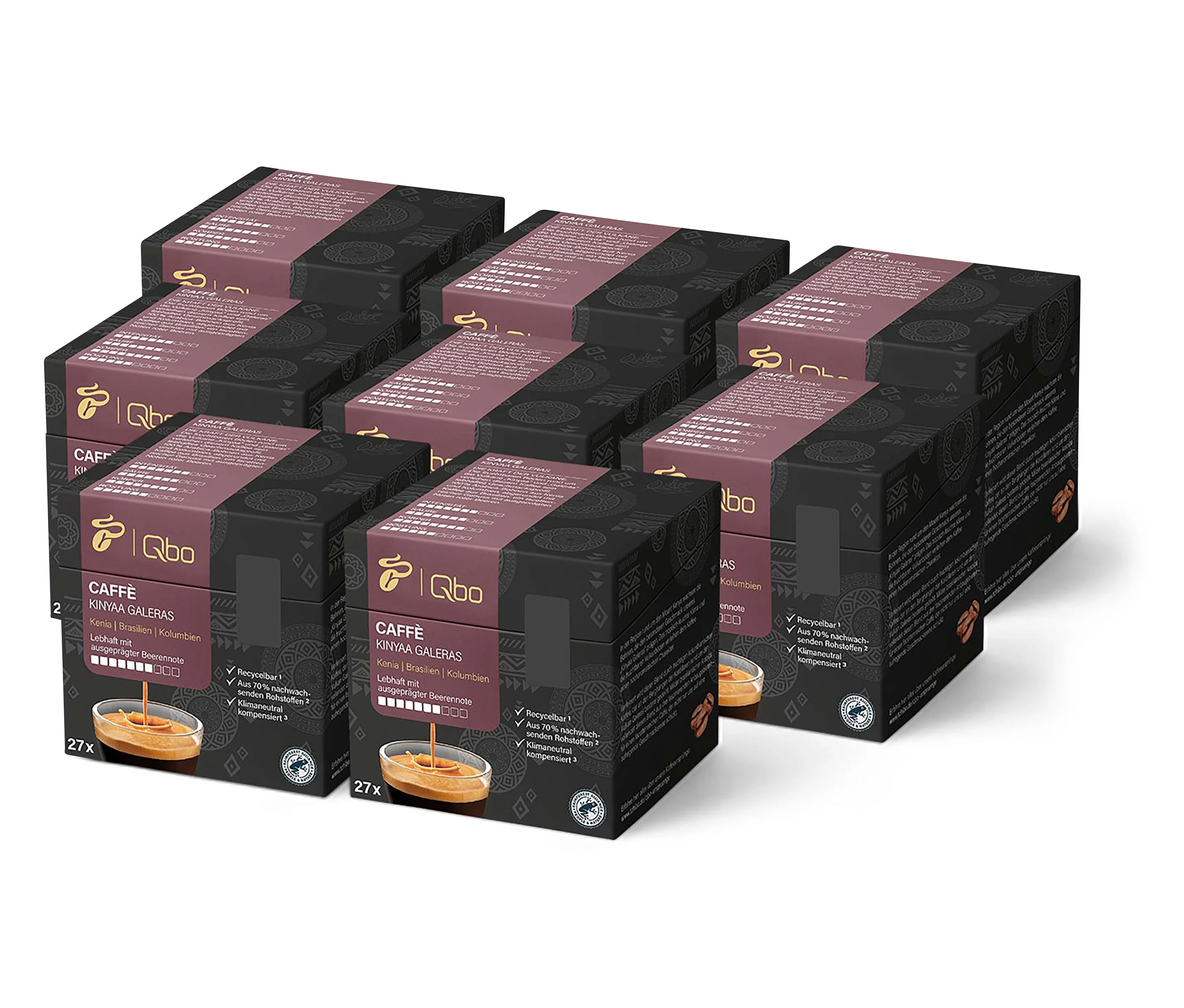 Kapseln 1 günstig Kaufen-Qbo Caffè Kinyaa Galeras - 216 Kapseln - Intensität: 7/10. Qbo Caffè Kinyaa Galeras - 216 Kapseln - Intensität: 7/10 <![CDATA[Qbo Caffè KINYAA GALERAS - 216 Kapseln Aufbewahrungshinweise: Unter Schutzatmosphäre verpackt., Trocken, dunk
