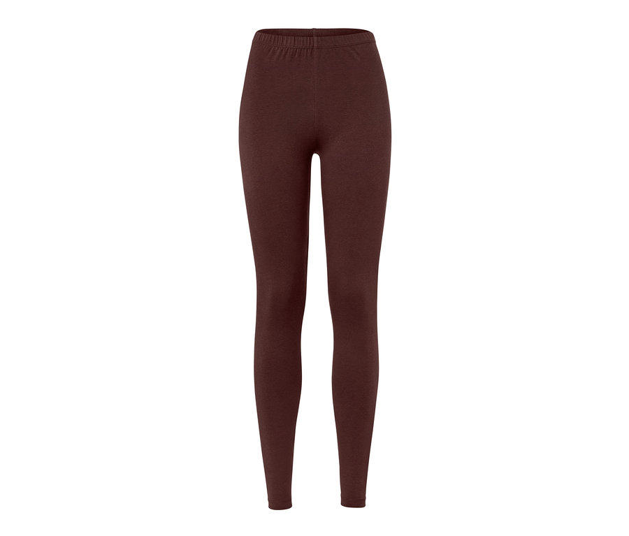Zwei braune Leggings.